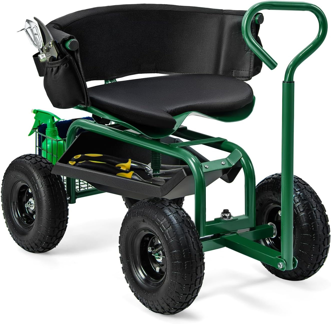 Gardening Tools For Seniors - Rollender Gartensitz mit Rädern, 360° drehbar