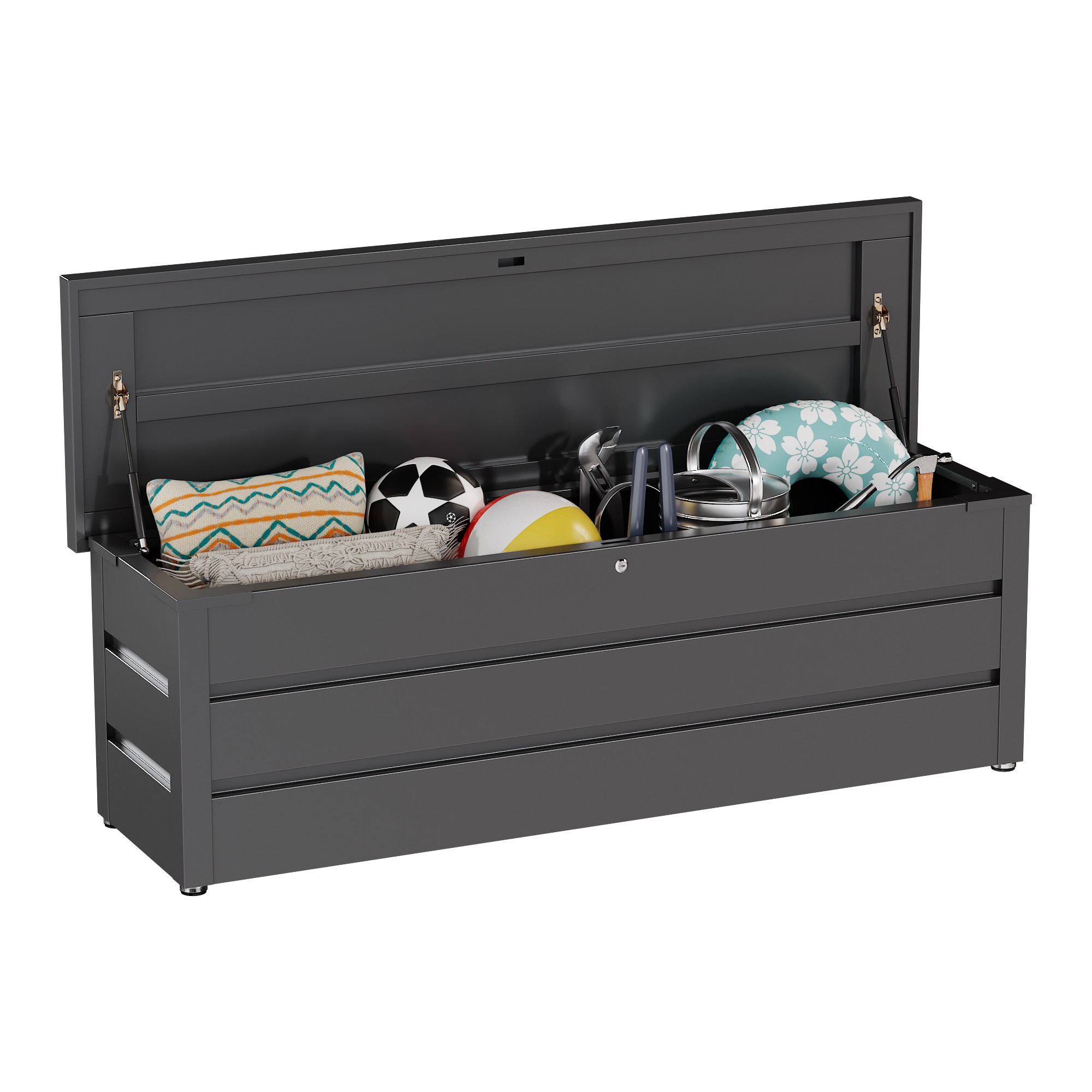 Gardening Tools Box - Umweltfreundliche, Leicht Montierbare Outdoor-Aufbewahrungsbox, Wasserdichte Verzinkte
