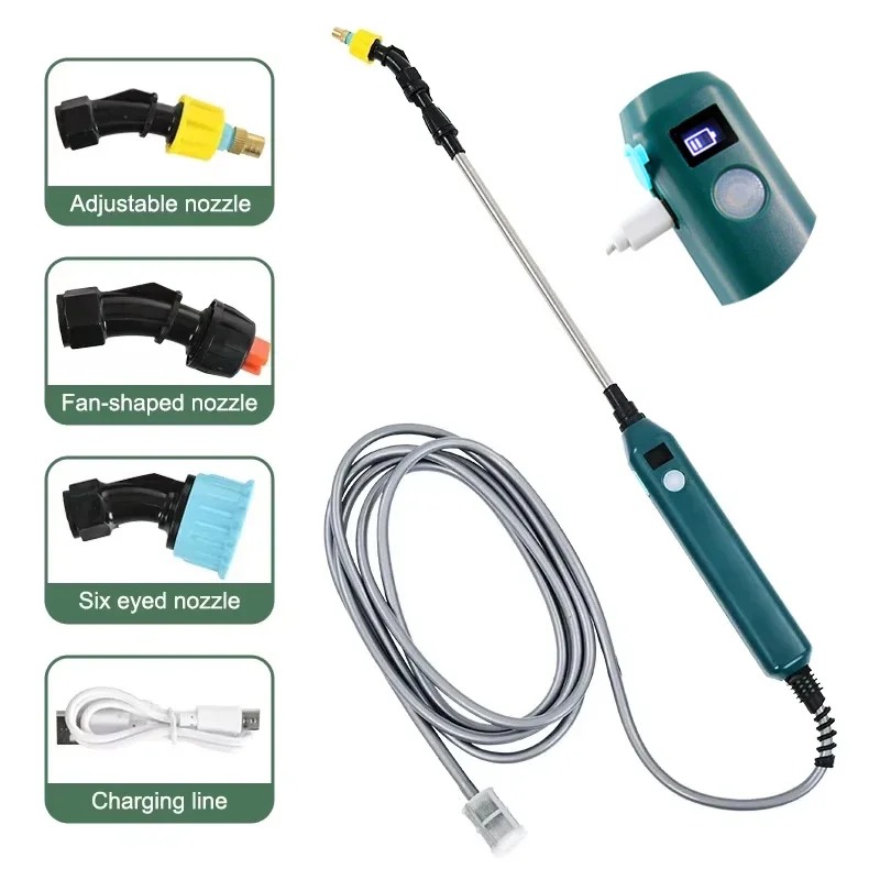 Gardening Tools Lowes - Elektrischer Gartensprüher, 2400 mAh, tragbares Hochdruck-Gartengerät