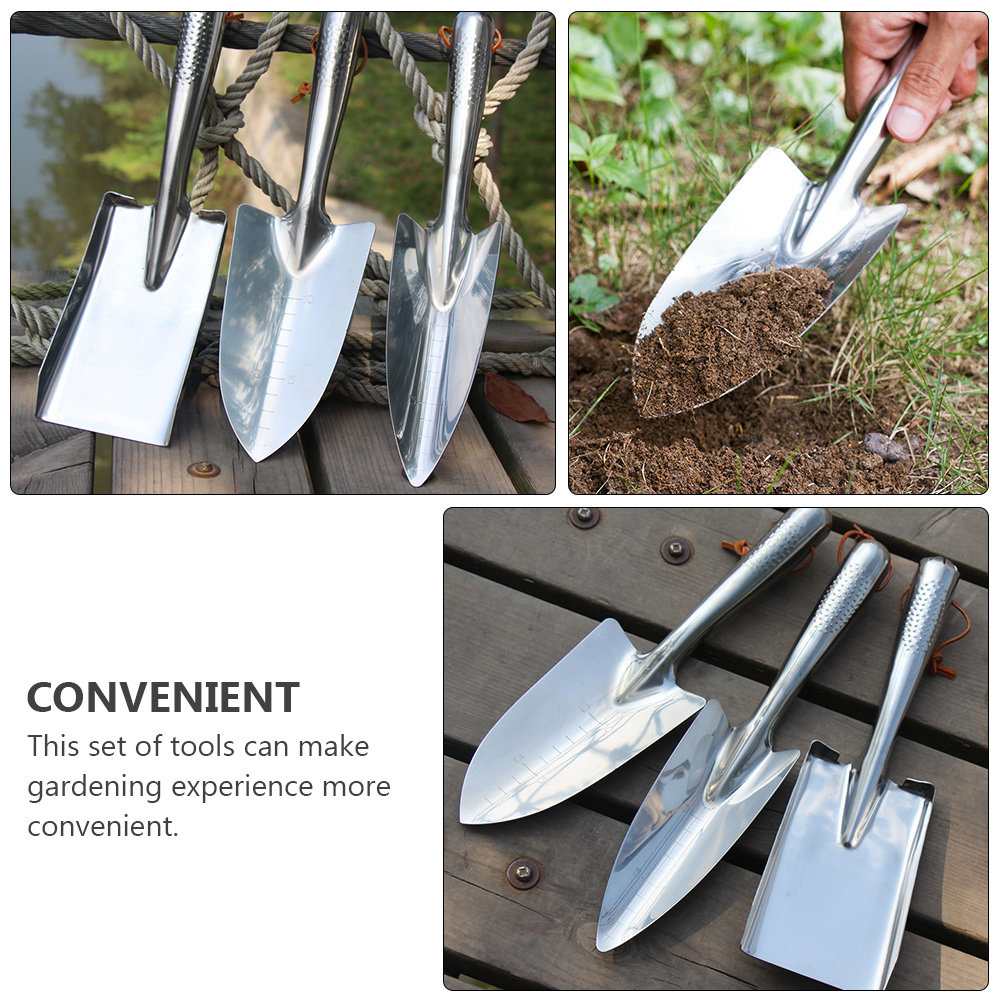 1 Set Edelstahl-Handschaufeln, – Gardening Tools For Seniors Bewertung und Preis