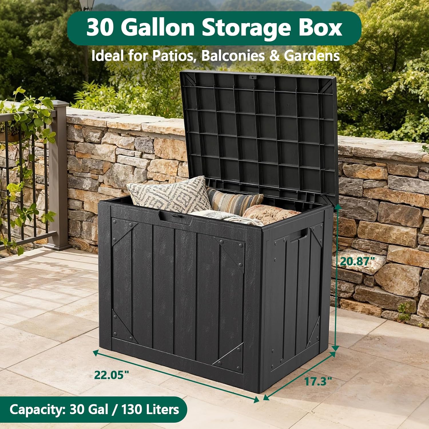 30-Gallonen Outdoor-Aufbewahru – Gardening Tools Box Bewertung und Preis